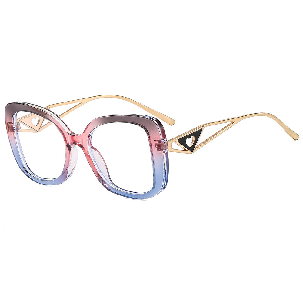 Ladies fashionable oversized sunglasses with luxurious heart detail Kalsten