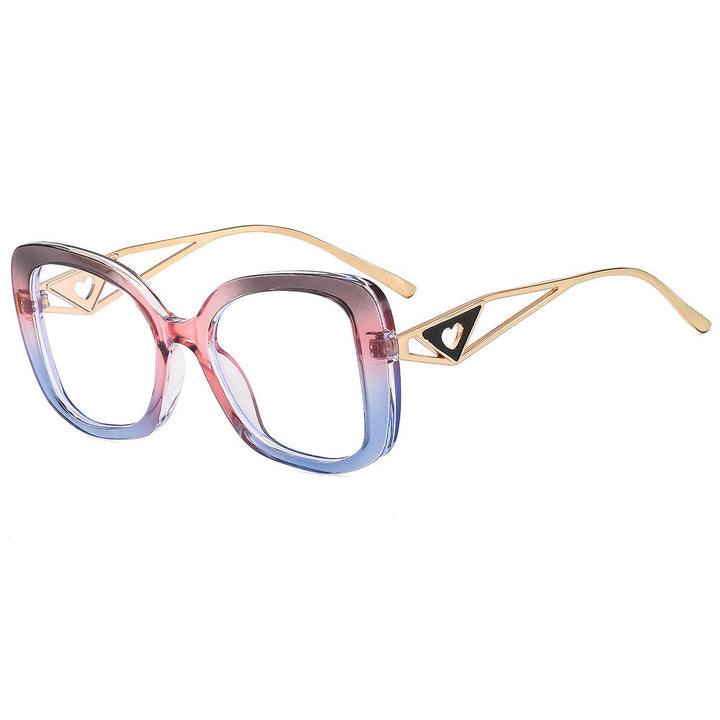 Ladies fashionable oversized sunglasses with luxurious heart detail Kalsten