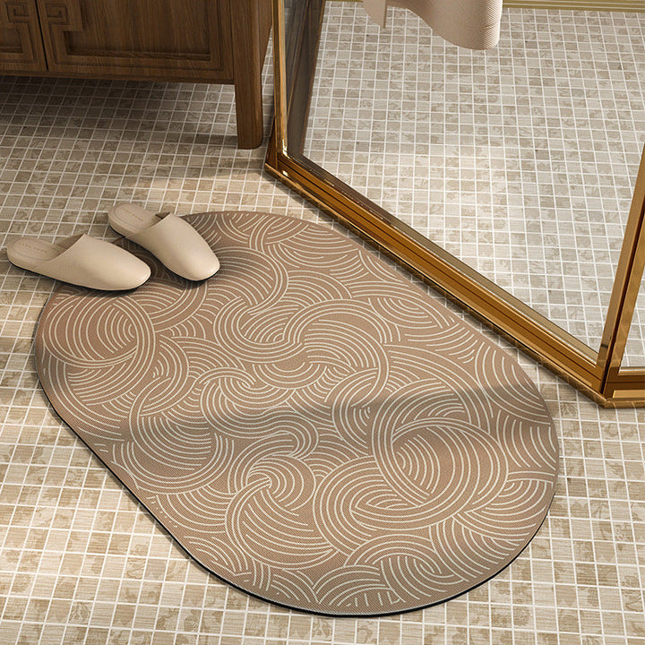 Ornate Floral Shower Mat Kalsten