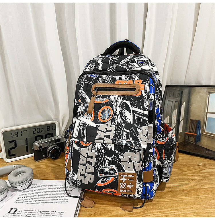 Graphic Design High-Capacity School Backpack