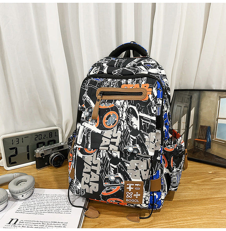 Graphic Design High-Capacity School Backpack