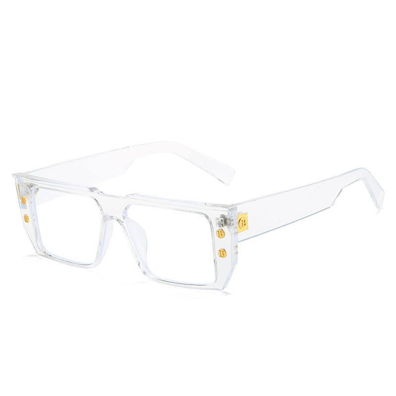 Women's fashionable clear glasses with golden accents Kalsten