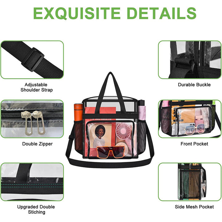 Transparent and Spacious Tote Bag Kalsten