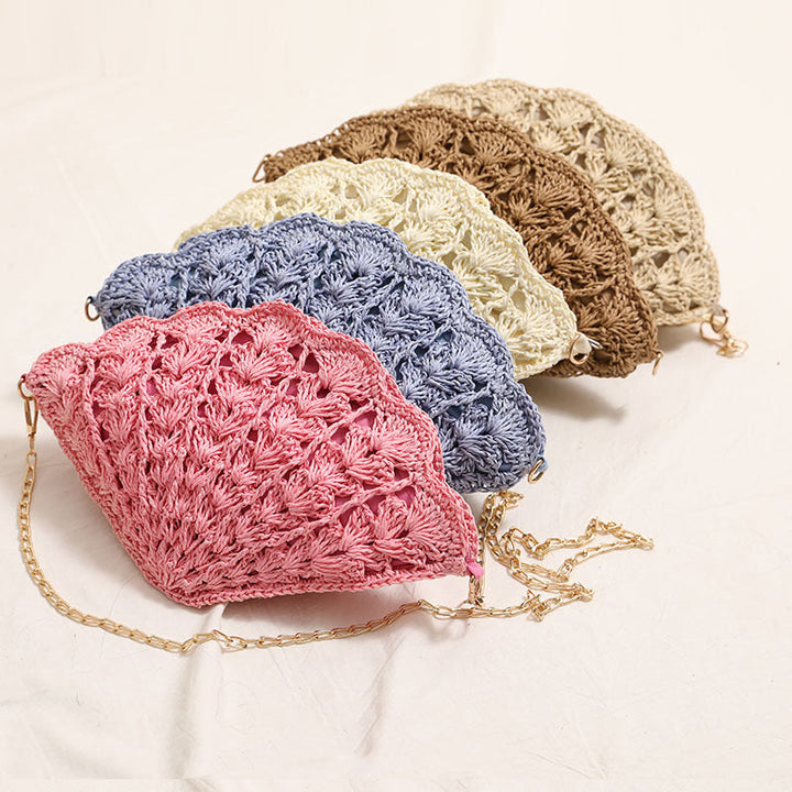Elegant Clutch Bag in Shell Design Kalsten