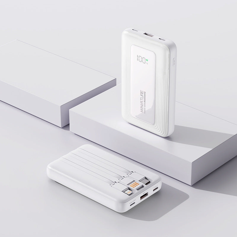 Portable power bank with digital capacity display and two USB ports Kalsten