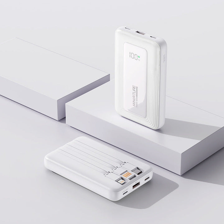 Portable power bank with digital capacity display and two USB ports Kalsten