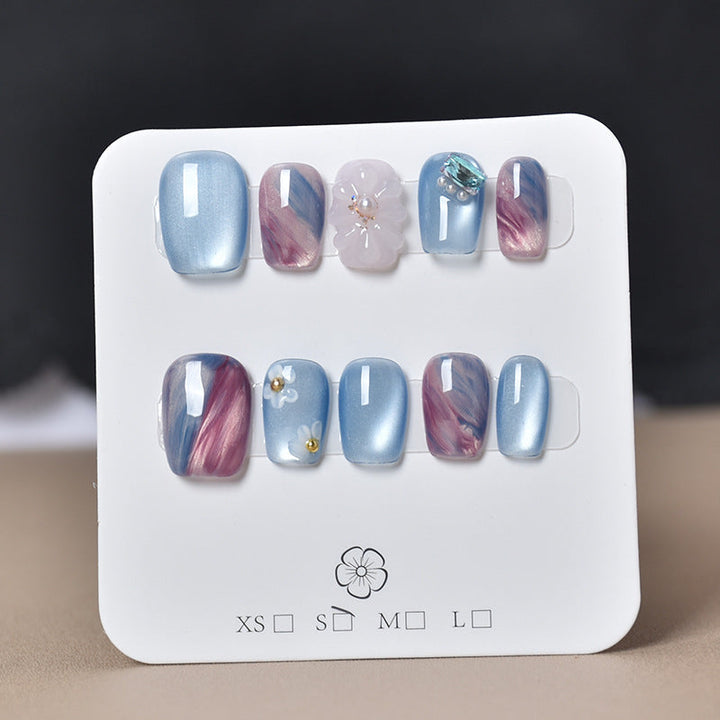 3D Embellished Press-On Nail Art Set Kalsten