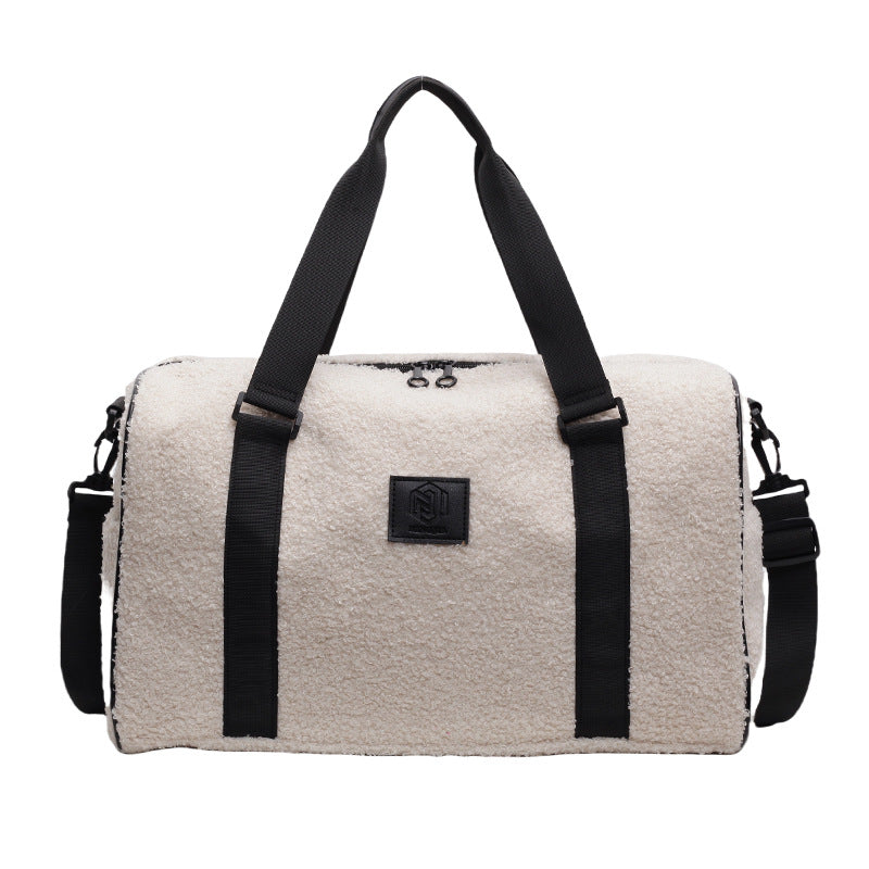 Cozy Fleece-Lined Travel Duffle Bag Acalora