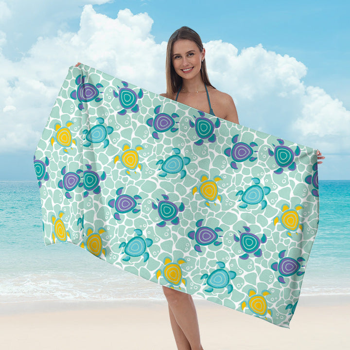 Beach towel with maritime star pattern Kalsten