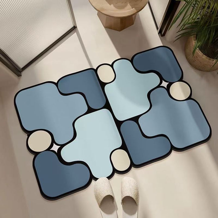 Decorative Abstract Design Area Mat Kalsten