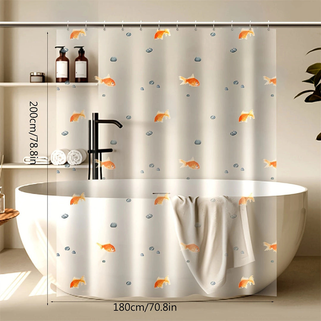 Goldfish Pattern Shower Curtain Kalsten