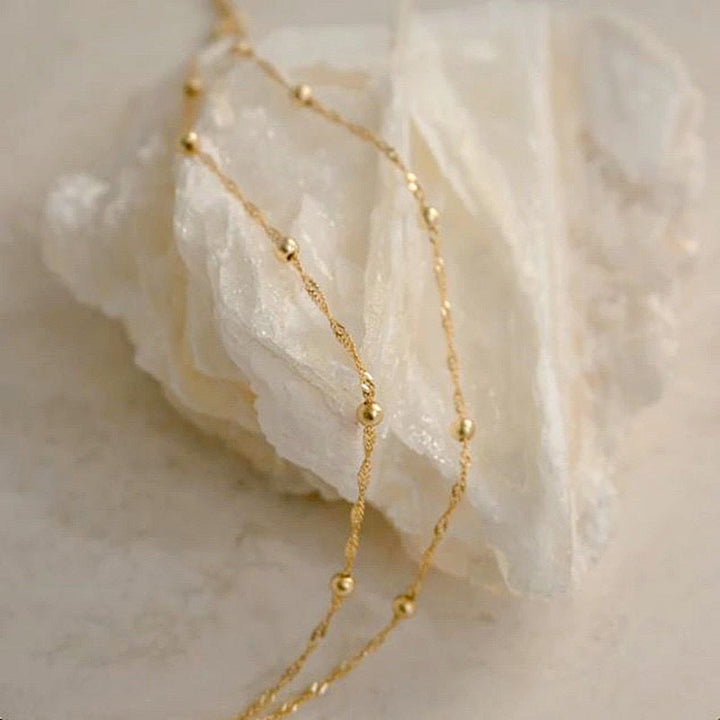 Delicate Silver Chain Bracelet Kalsten