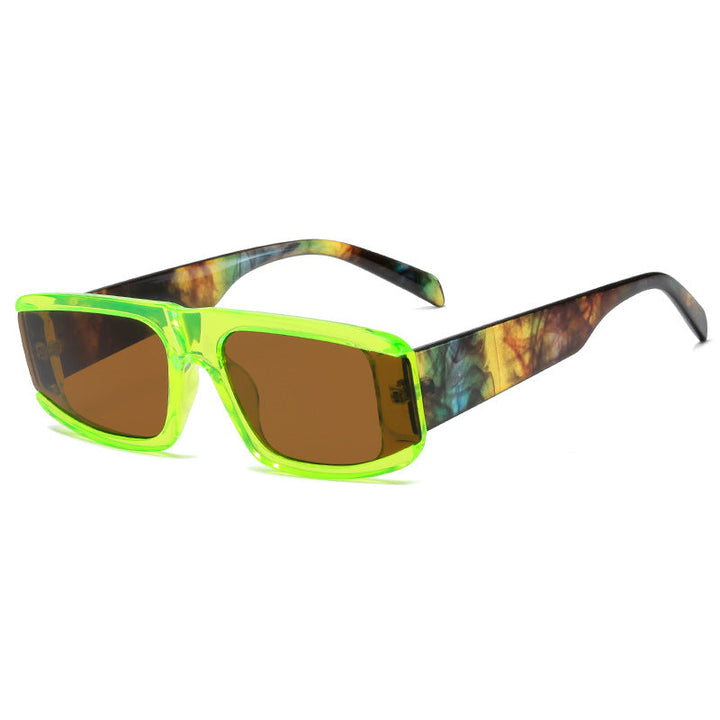 Women's fashionable sunglasses with futuristic design and transparent frame Kalsten