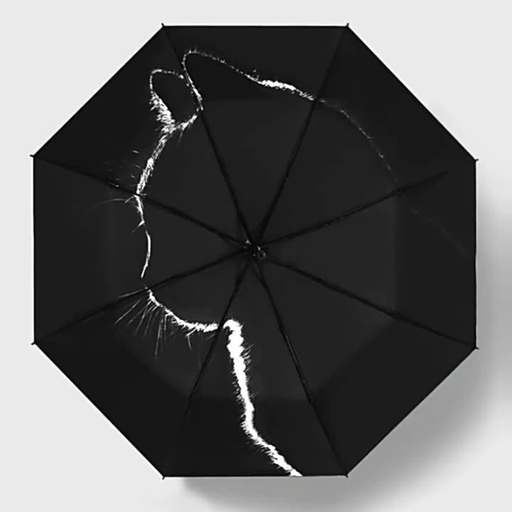 Women’s Automatic Umbrella with Cat Design Kalsten