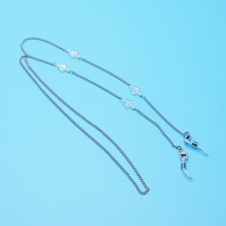 Stylish Eyewear Retainer Chain with Decorative Accents Kalsten