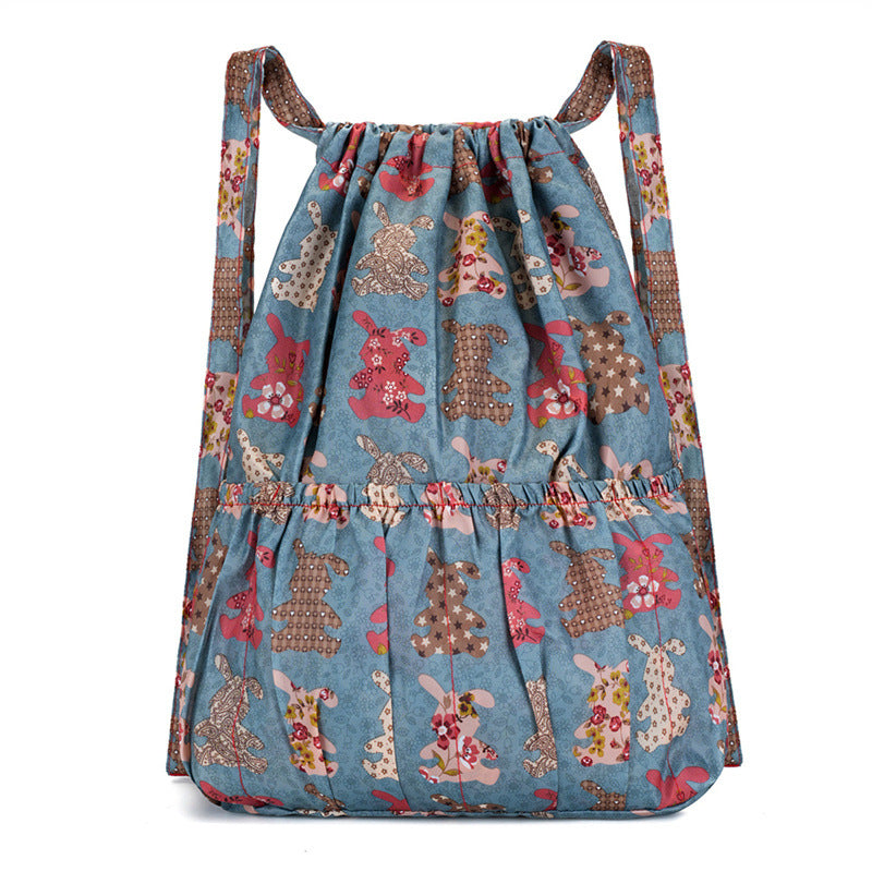 Floral Print Drawstring Backpack Kalsten