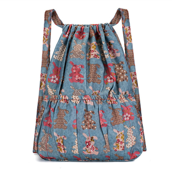Floral Print Drawstring Backpack Kalsten