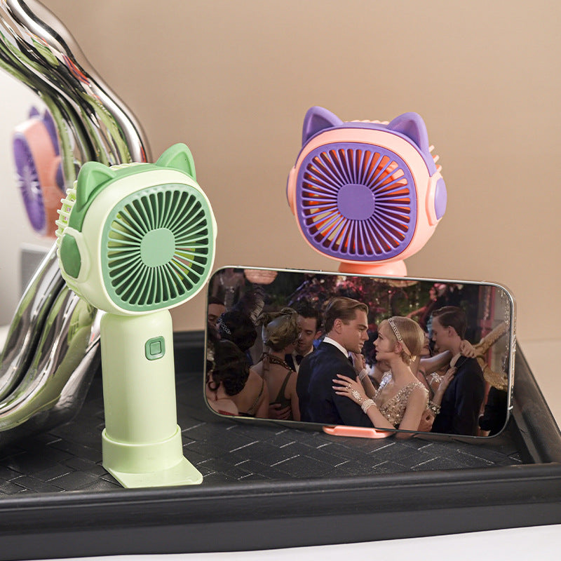 Women Portable Hand Fan in Cat Design Kalsten