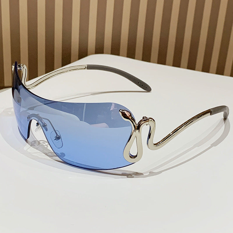 Women's Fashion Oversized Sunglasses with Innovative Metal Frame and Unique Design Kalsten