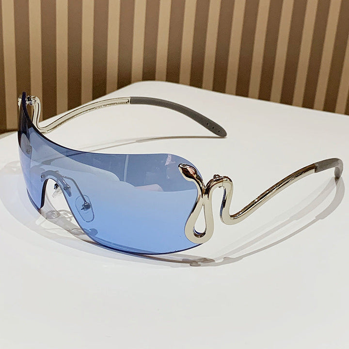 Women's Fashion Oversized Sunglasses with Innovative Metal Frame and Unique Design Kalsten