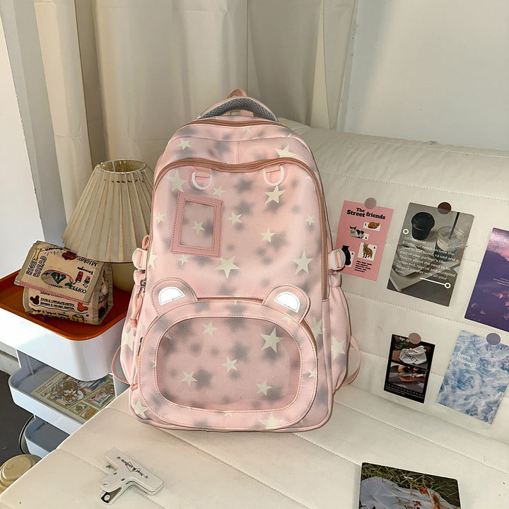 Backpack with Cute Applications and Thoughtful Storage Kalsten