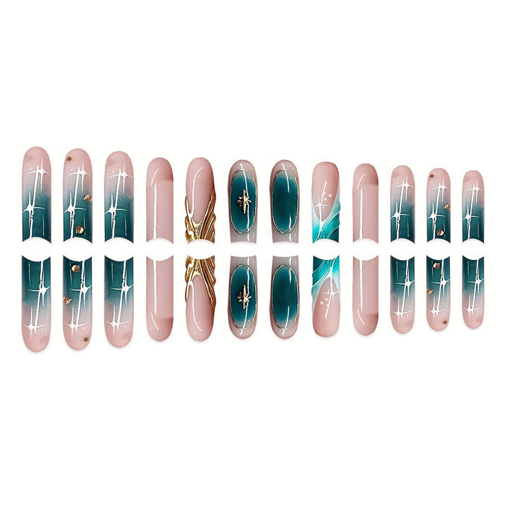 Floral Art Acrylic Nail Set Kalsten
