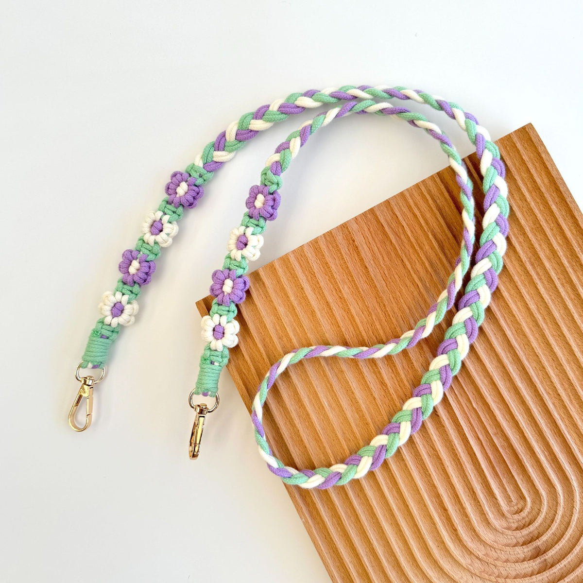 Handmade Macrame Floral Dog Leash Acalora