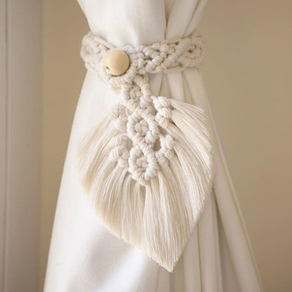 Macrame Curtain Tieback Holder Acalora