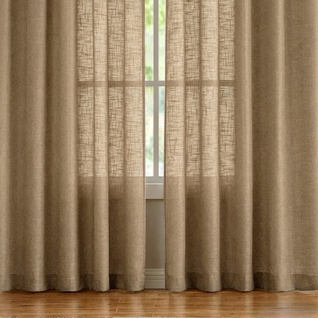 Sheer Linen Window Curtains Kalsten