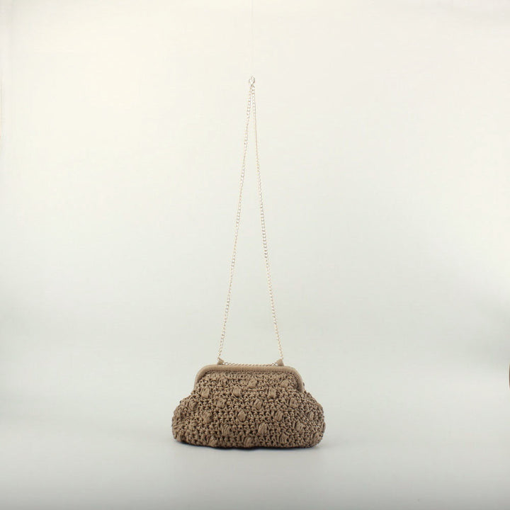 Elegant crochet handbag with fine chain strap Kalsten