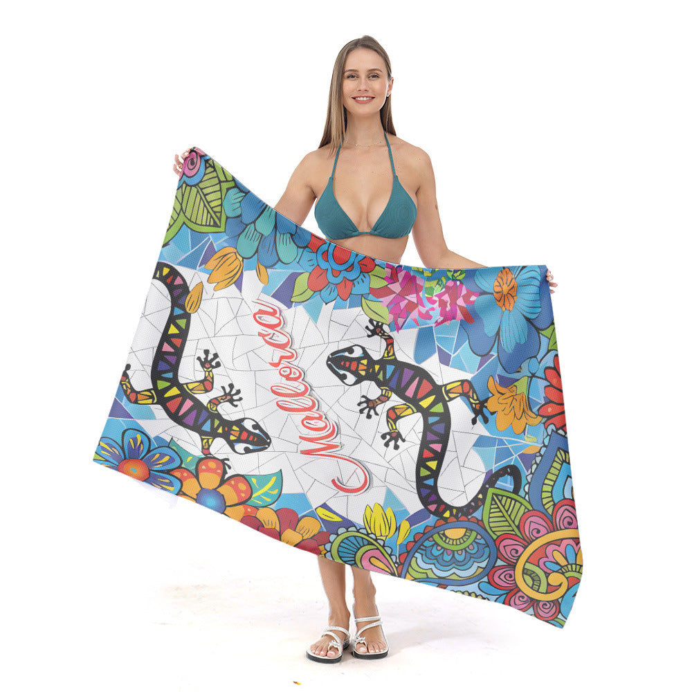 beach towel with unique underwater motif Kalsten