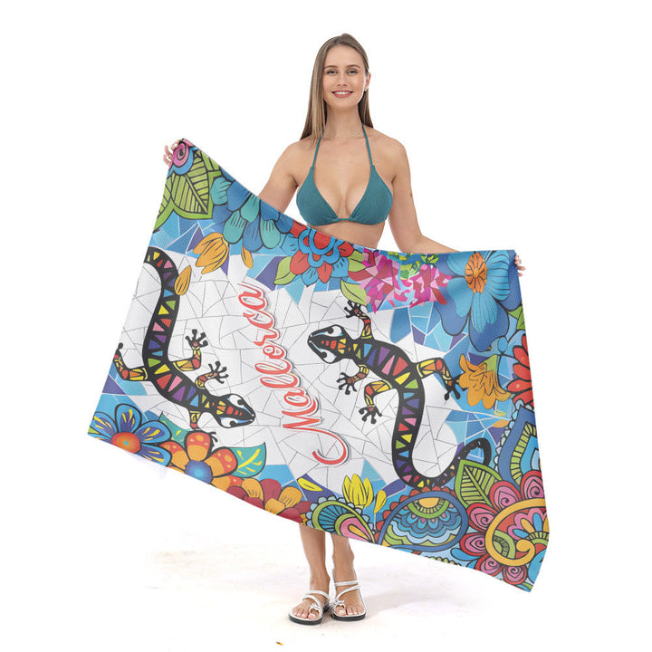 beach towel with unique underwater motif Kalsten