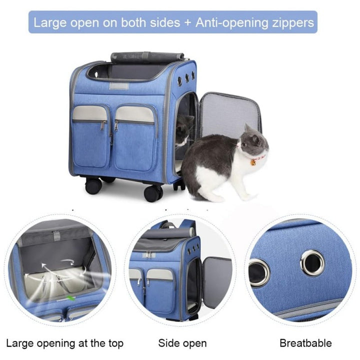 Multifunctional Rolling Travel Bag with Compartments Kalsten