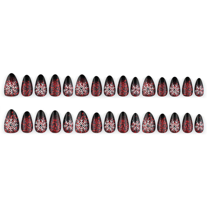 Artificial nails with snowflake design Kalsten