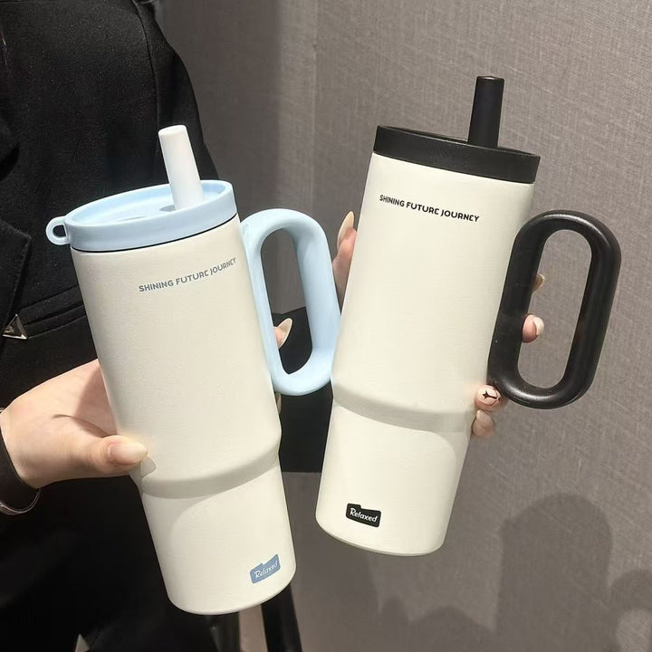 Women's thermos cup with practical double drinking system Kalsten