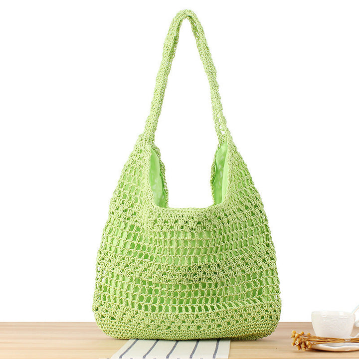 Basket bag with floral appliqué Kalsten