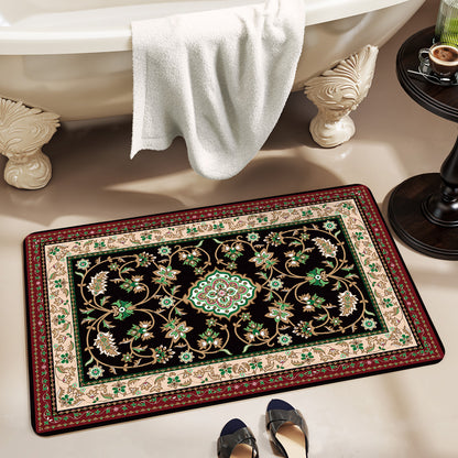 Elegant Vintage Floral Bath Mat Acalora 1788245864