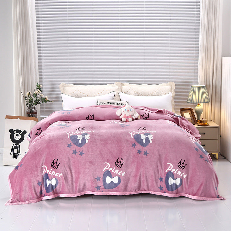 Women's Fluffy Cuddle Blanket with Playful Cloud Pattern Kalsten