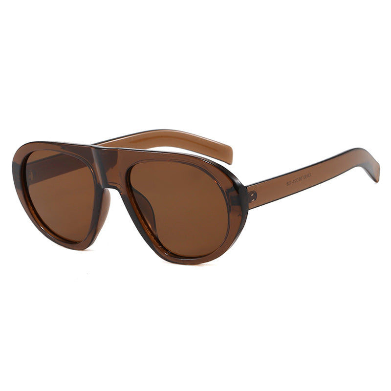 Women striking sunglasses with futuristic frame and sturdy design Kalsten