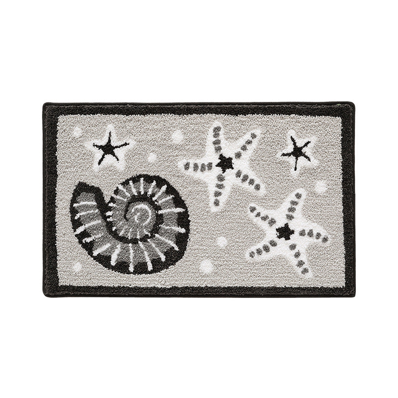 Coastal-Themed Bath Mat Kalsten