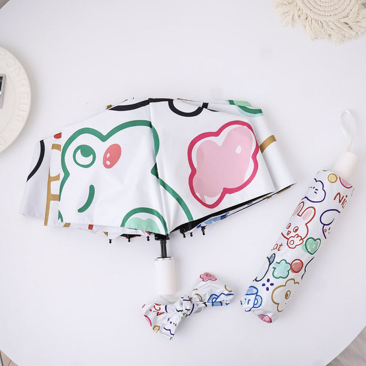 Women's Folding Umbrella with Creative Animal Design Kalsten