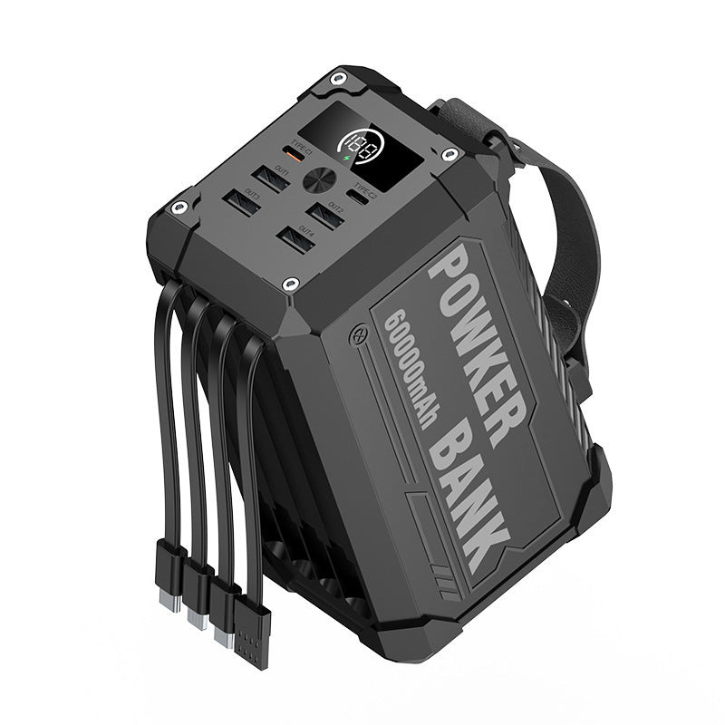 Portable multifunctional power bank with four USB ports and digital display Kalsten