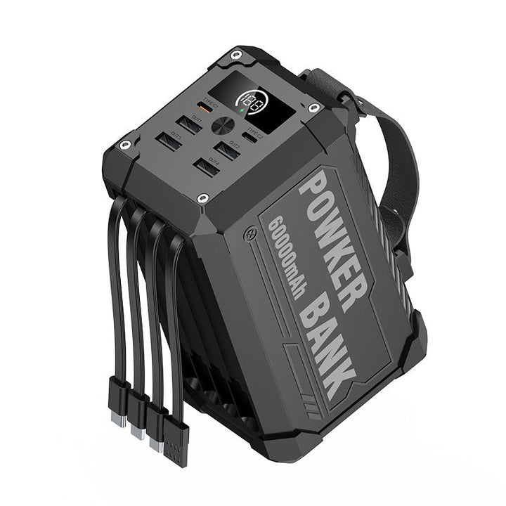 Portable multifunctional power bank with four USB ports and digital display Kalsten