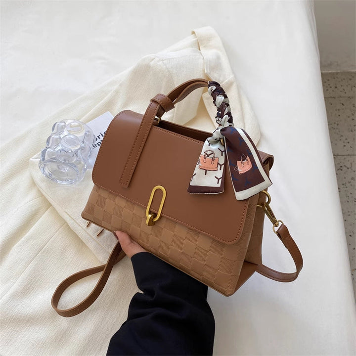 Chic Structured Handheld Satchel Kalsten