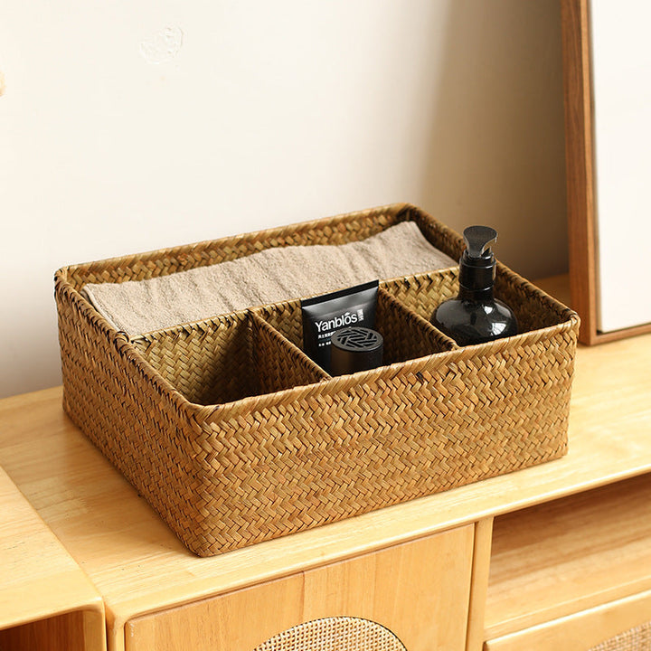 Unisex Versatile Storage Basket with Three Compartments Kalsten