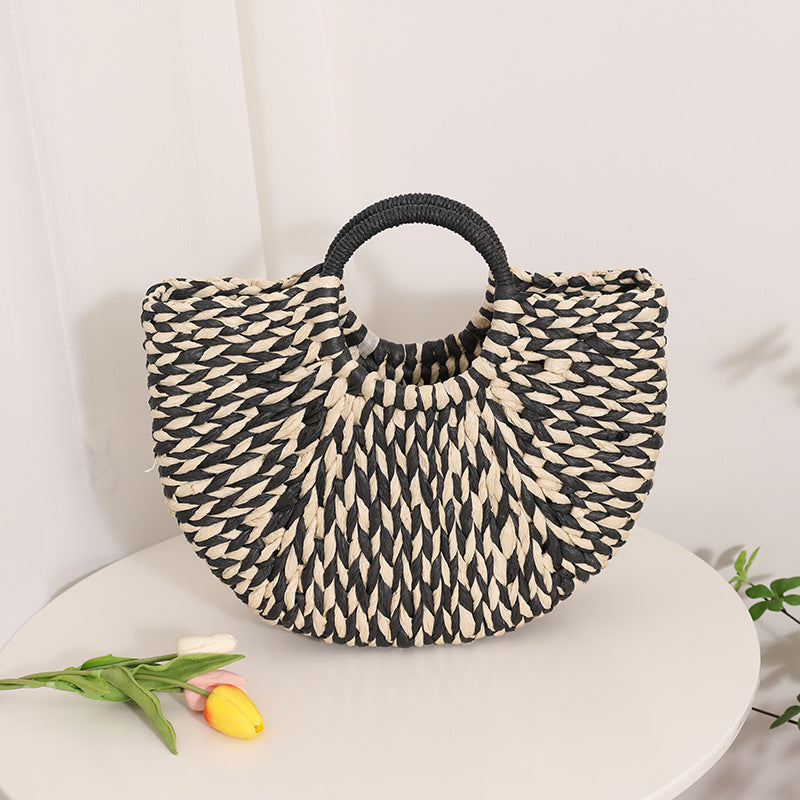 Stylish basket bag with round handle Kalsten