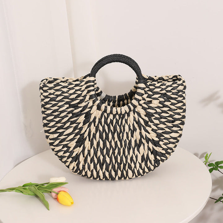 Stylish basket bag with round handle Kalsten
