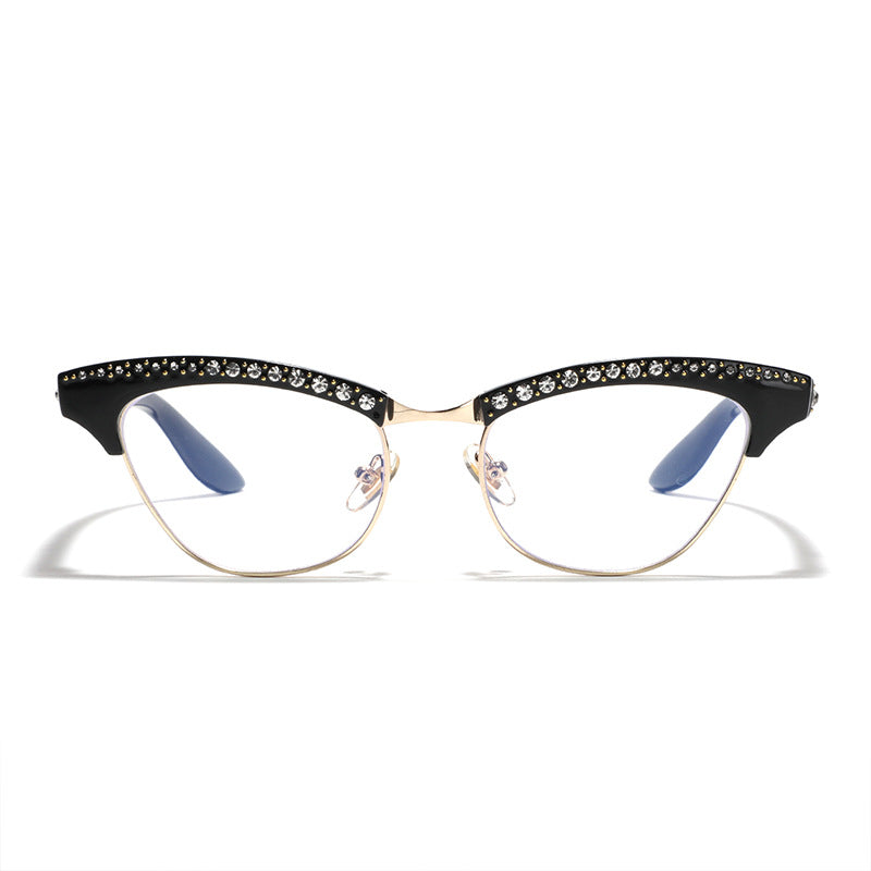 Women's Cat Eye Glasses with Elegant Glitter Details Kalsten