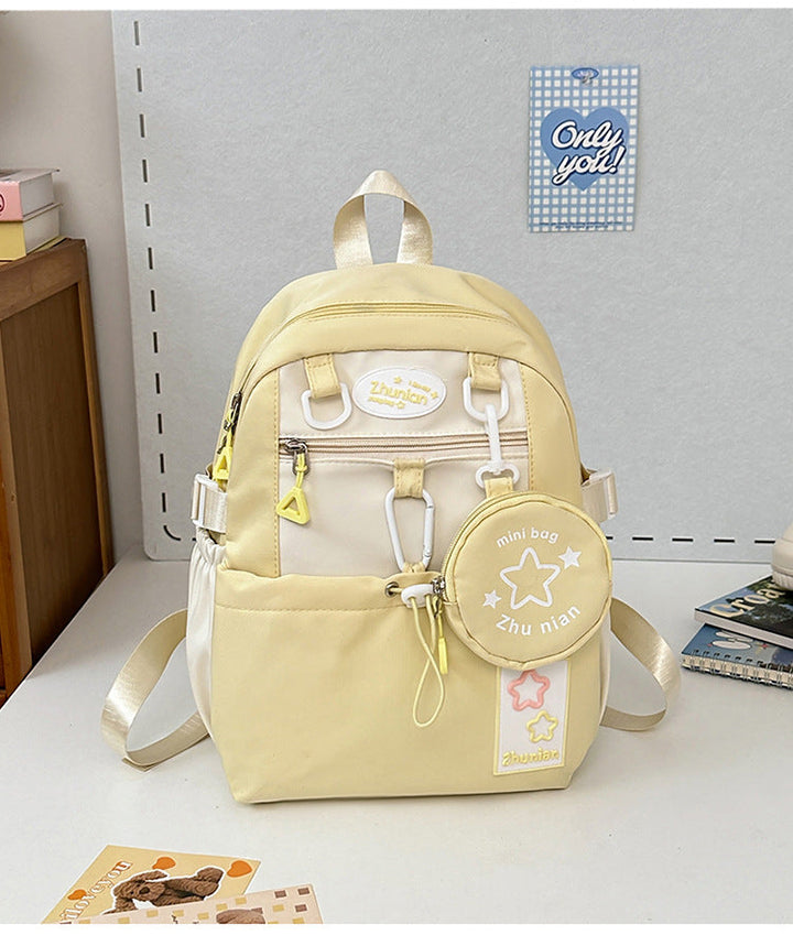 Multi-Pocket Playful School Backpack