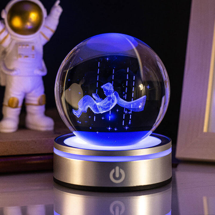 Creative 3D Inner Carving Luminous Crystal Ball Colorful Gradient Small Night Lamp Home Decorations Gifts Selection | Kalsten